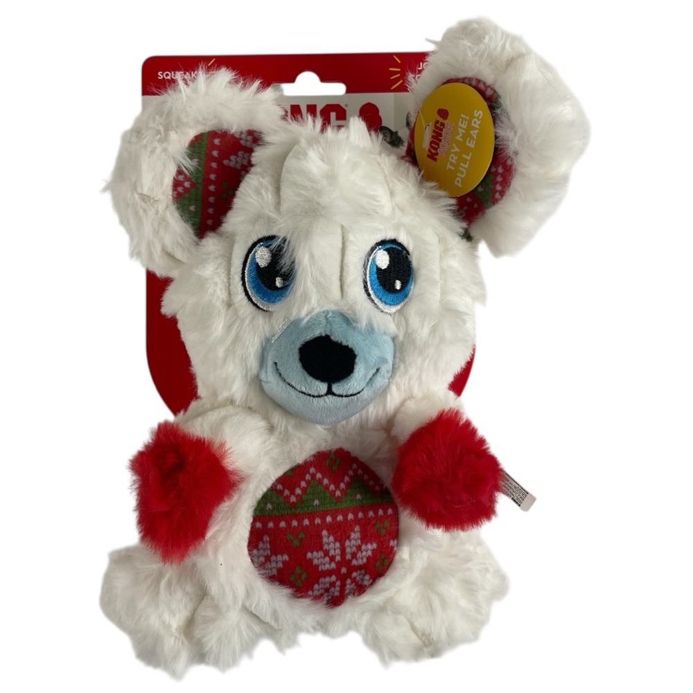Kong Scrumplez Polar Bear Medium Christmas Dog Toy NWT